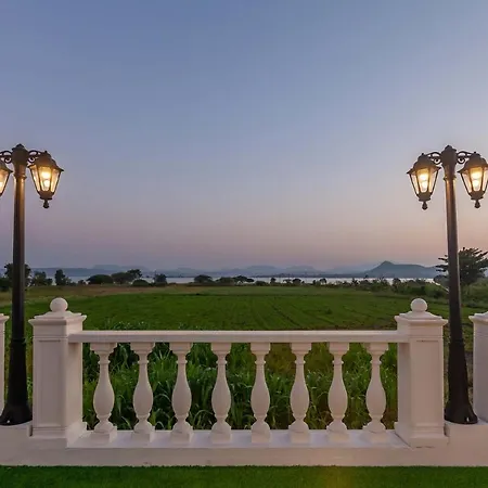 Stayvista's Lake La Vie: Tranquil Lakeside Villa with Pool and Farmland Views-3