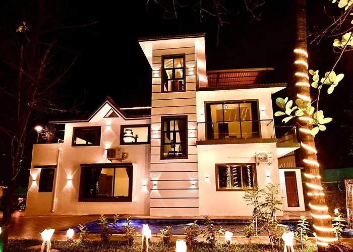 Sea'S The Day Luxurious 5Bhk Villa 2Min From Awas Beach With Huge Private Pool And Lawn Area