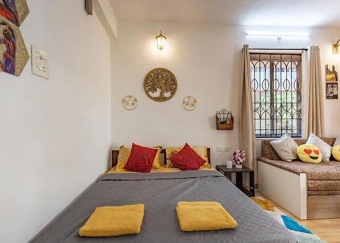 Ground Floor Studio With S Pool 3 Min Ride To Benaulim Beach