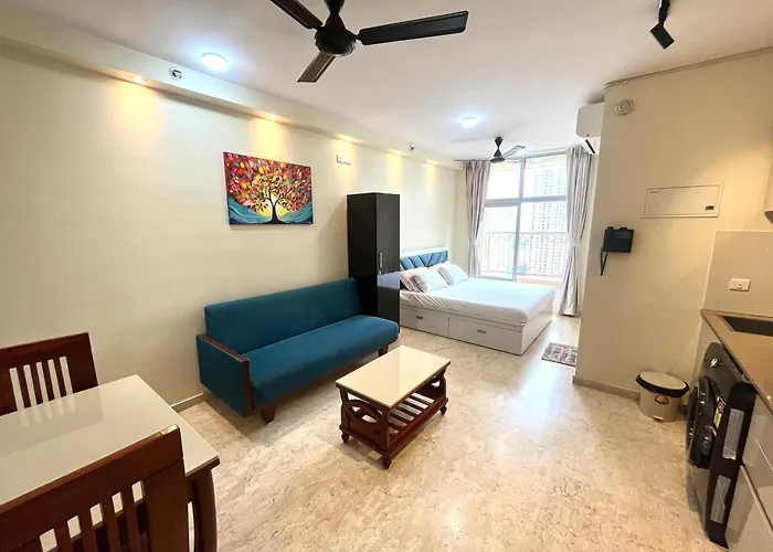 Lakefront Ac Balcony Lakeview Studio Apartment At Hiranandani Estate, Thane