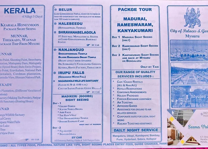 Seema Palace Inn 1 Km From Railwaystaion Mysore