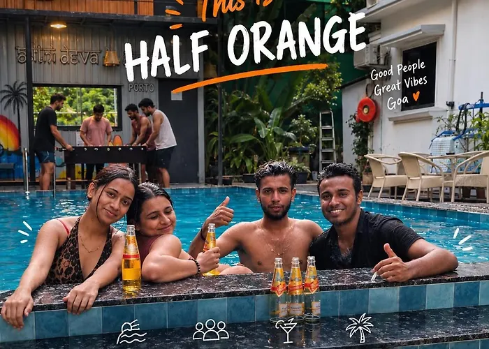 Half Orange With Swimming Pool In Vagator